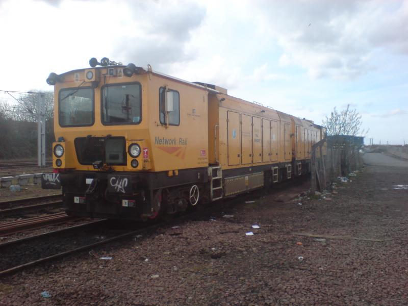 Photo of Switch and Crossing Rail Grinder stabled at Rutherglen OTP