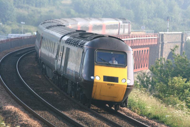 Photo of XC HST Crossing Jamestown viaduct