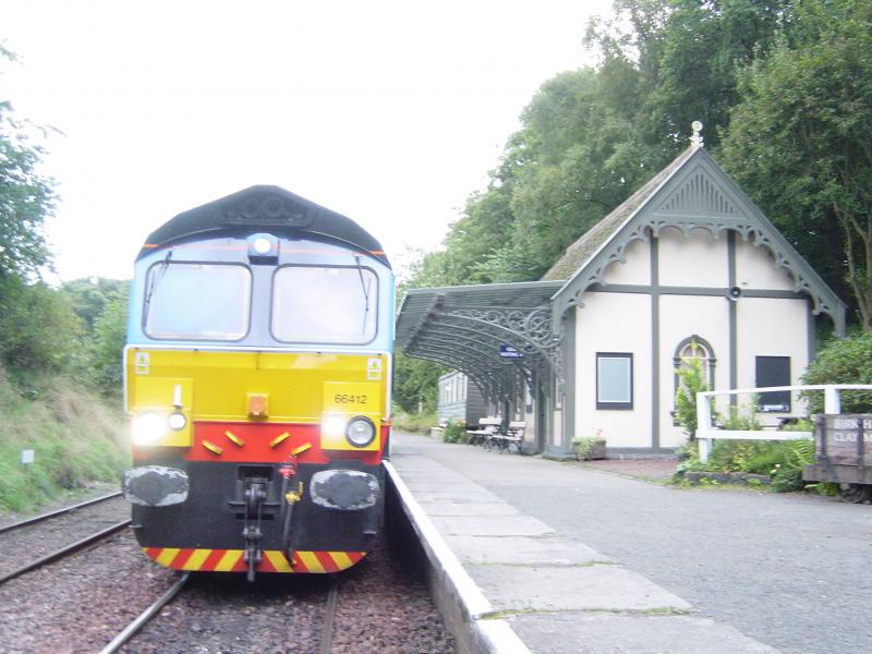 Photo of class 66 at Birkhill