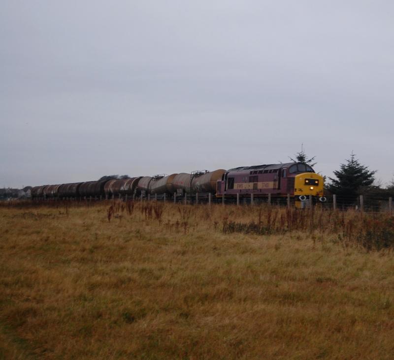 Photo of 37401 on 6A31 at Carnoustie Panbride