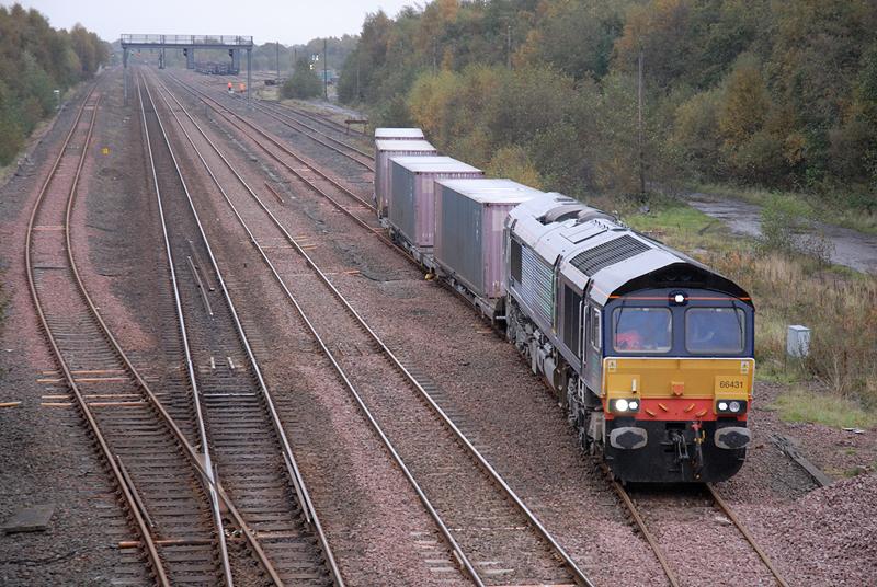 Photo of DRS 66431 on 4Z50 leaves Cadder Loop