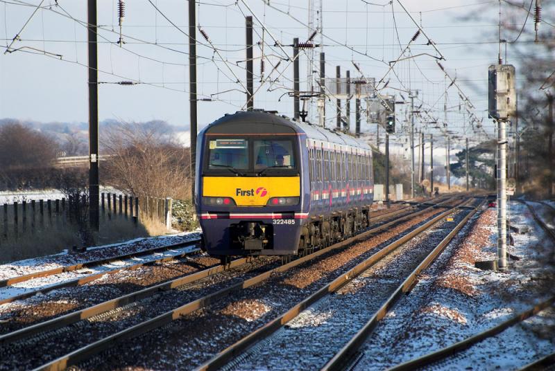 Photo of 322485 leaves Drem on its way to North Berwick