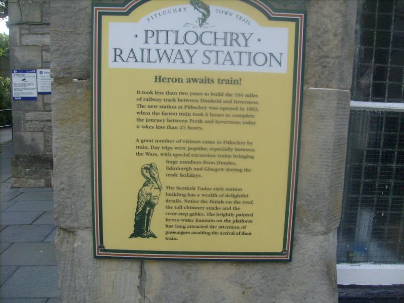 Photo of Station sign at Pitlochry