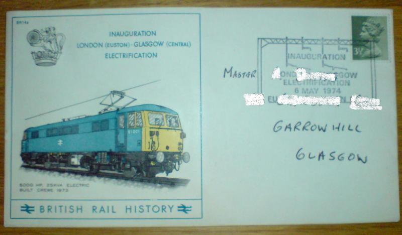 Photo of Glasgow - London electrification inauguration letter (Part 1)