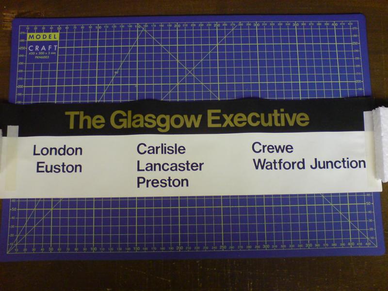 Photo of The Glasgow Executive (coach door blind)