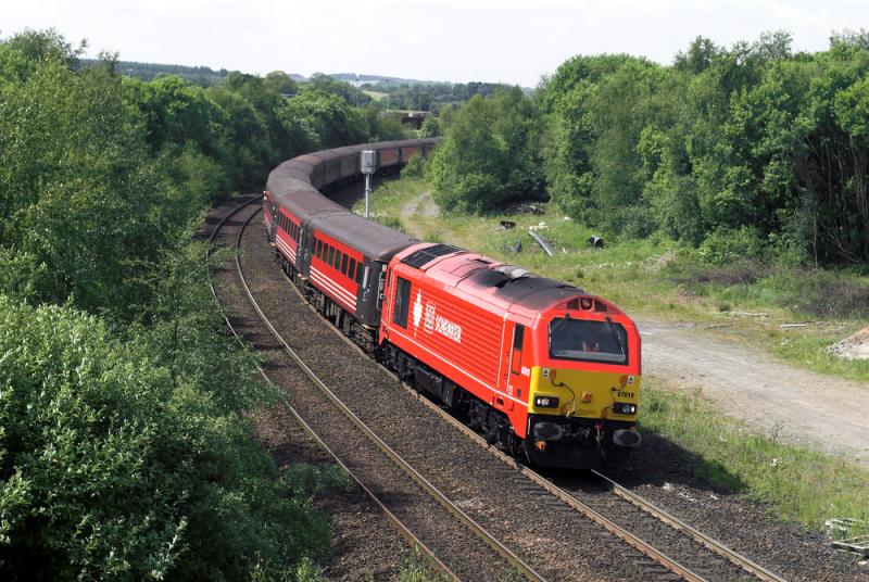 Photo of 67018 is back for the day