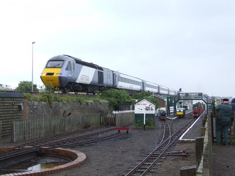 Photo of 43305 and 43251 on 1E18 Sunday 11 July 2010 at Arbroath