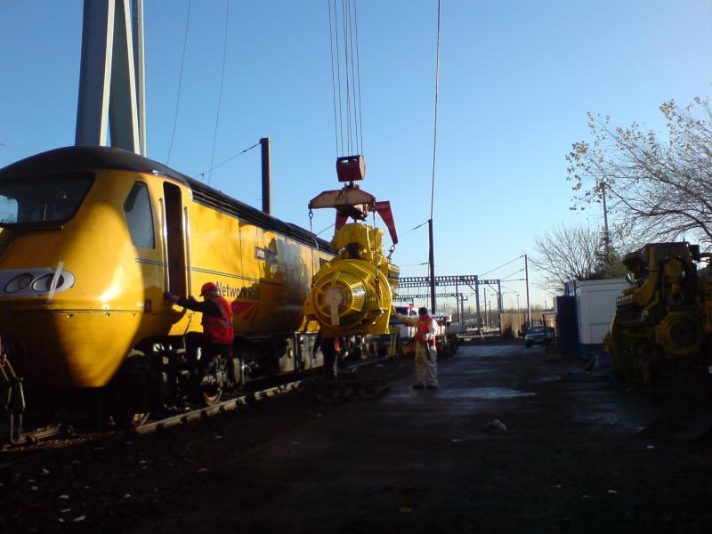 Photo of New engine being fitted 1