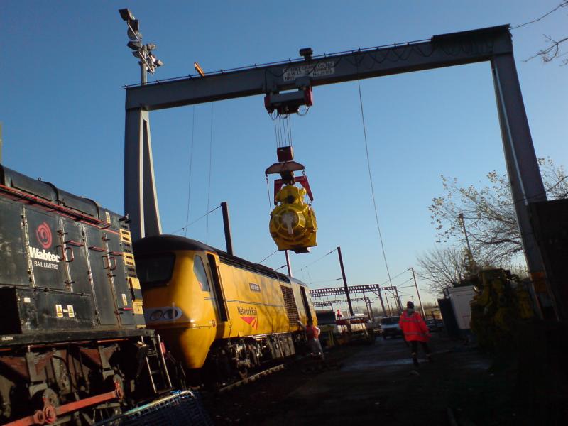 Photo of New engine being fitted 1