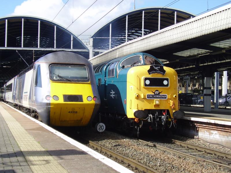 Photo of 43318 & 55022 at newcastle 11/09/2010