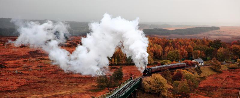 Photo of Steam at Rannoch