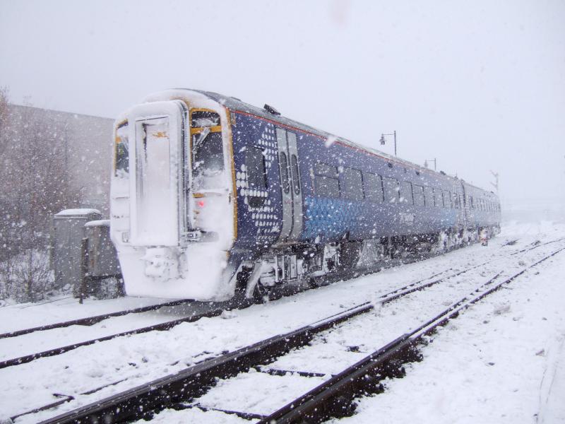 Photo of Is it SpotRail livery or a blizzard?