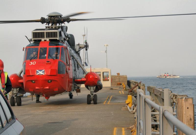 Photo of Sea King on Colonsay Pier