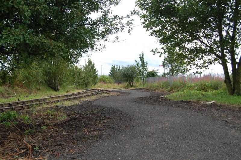 Photo of Leuchars sidings walkway.