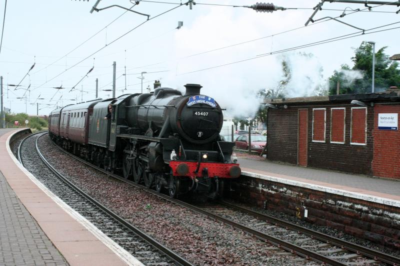 Photo of 45407 passing Newton on Ayr 13/09/2011